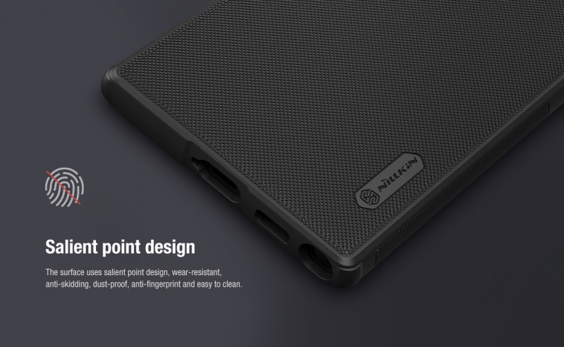 Ốp Lưng Samsung Galaxy S22 Ultra Nhựa Sần Hiệu Nillkin Chính Hãng được làm bằng chất nhựa PU sần cao cấp viền hai bên dẻo chống sốc tốt